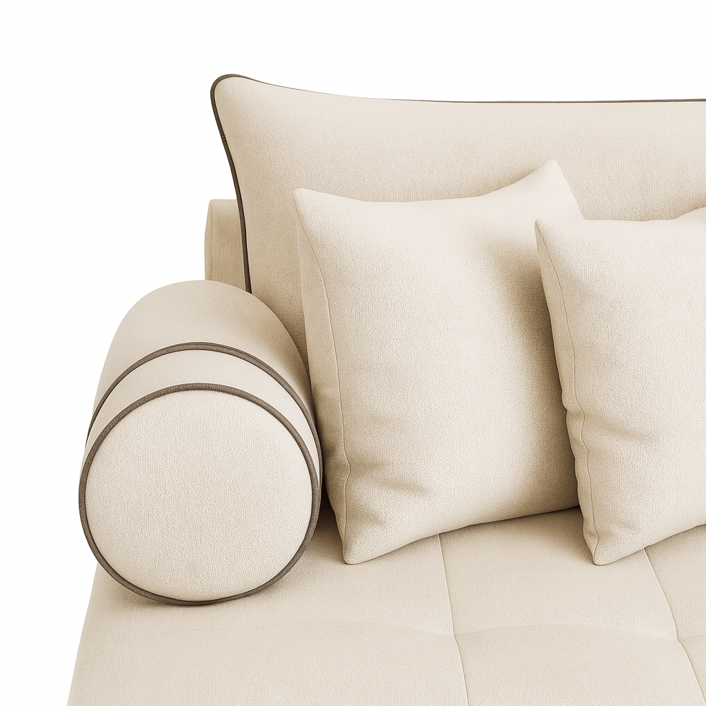 BULRAZOR | ספת שזלונג מודרנית מרופדת בבד אריג