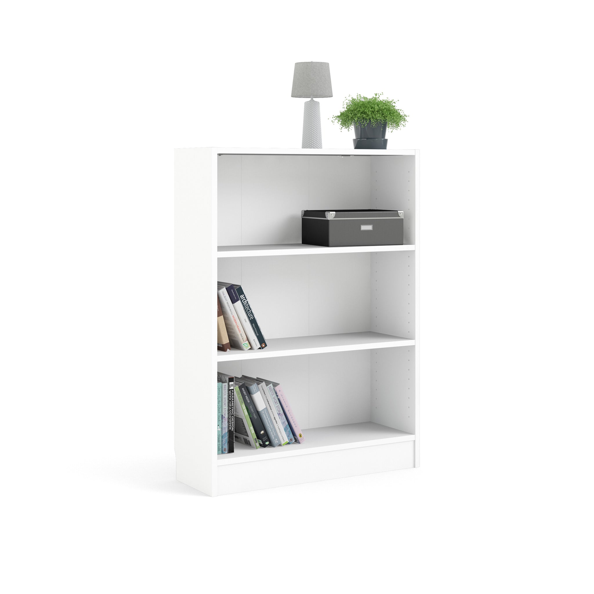 HAKULIN | יחידת מדפים ממלמין, עם מדפים פתוחים