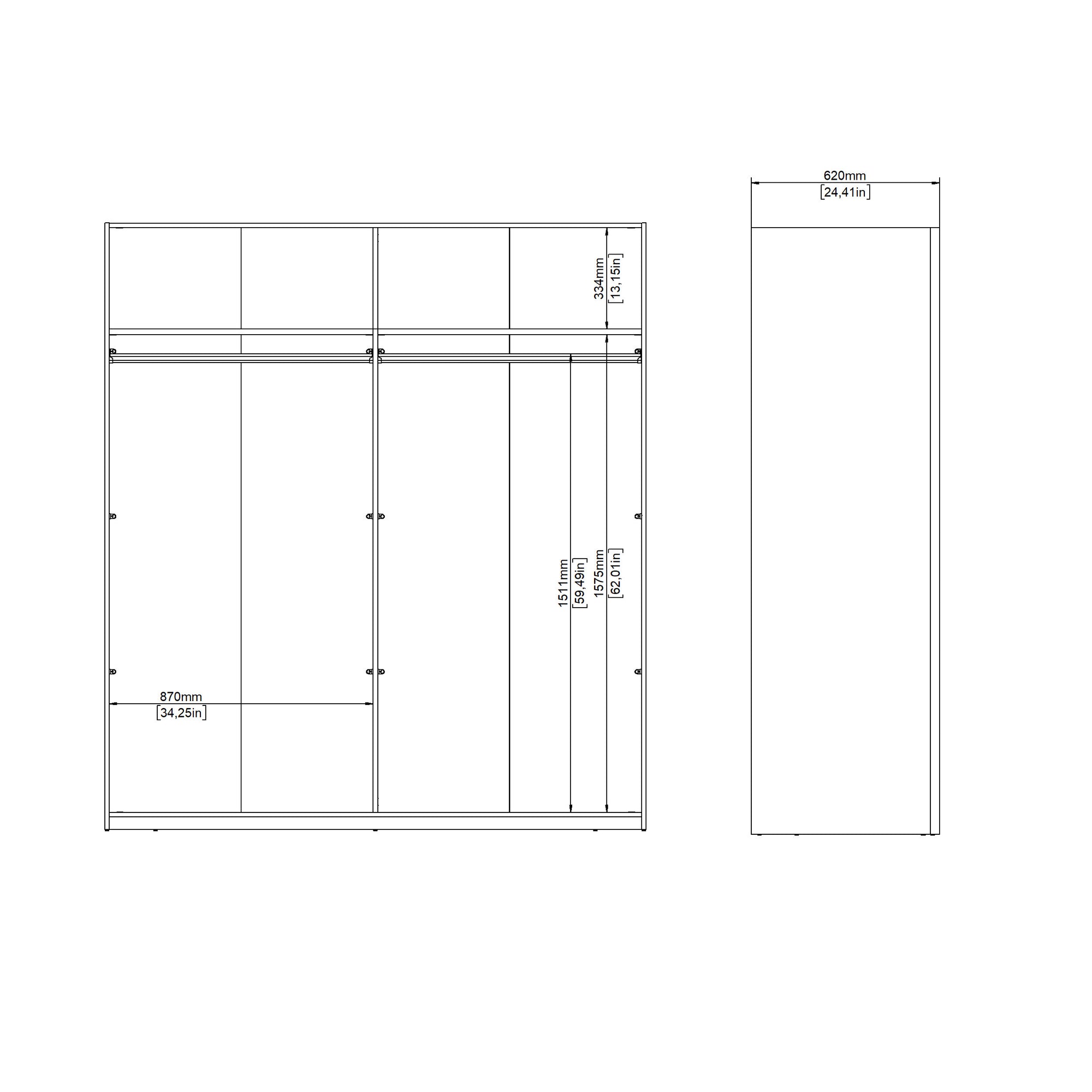 TORM | ארון דלתות הזזה בחיפוי מלמין
