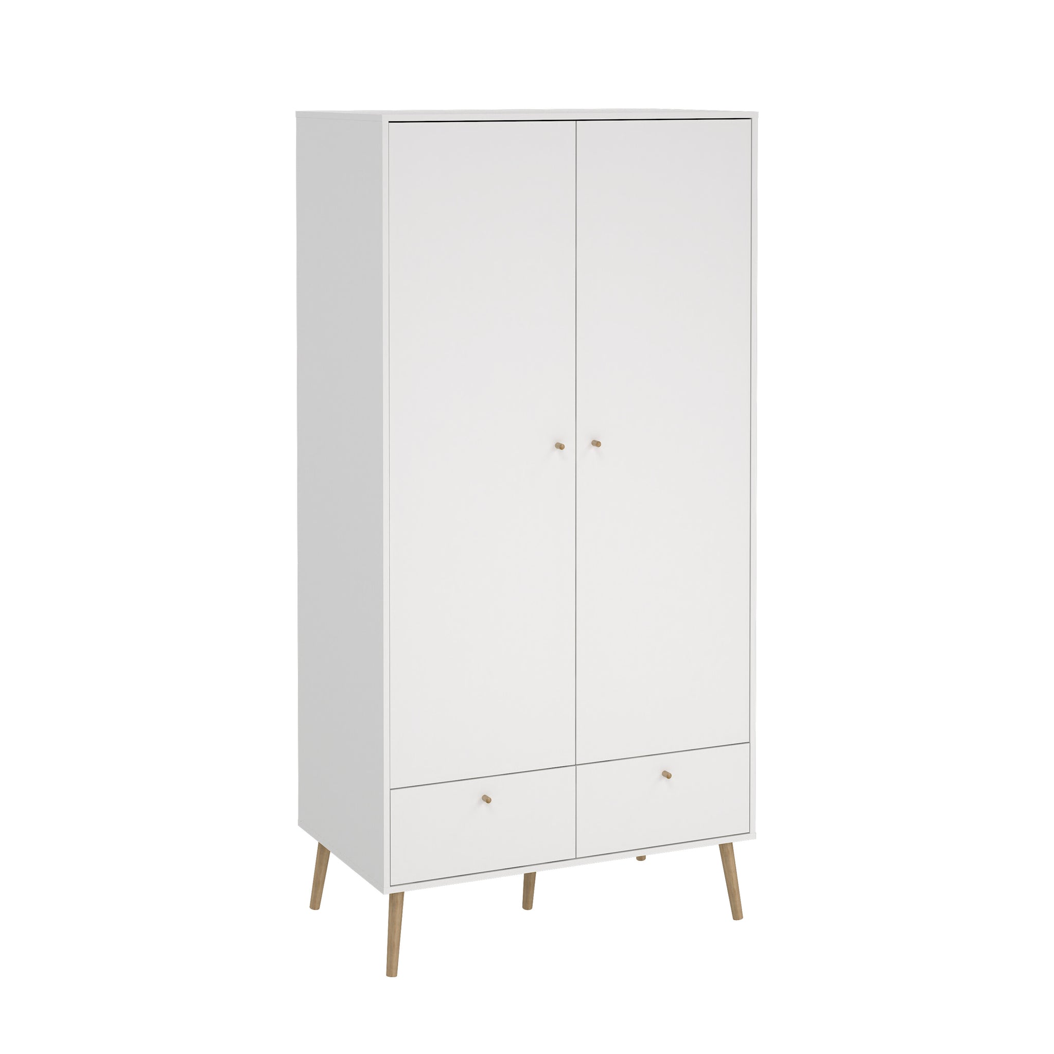 EIRRUD | ארון פתיחה 2 דלתות ו-2 מגירות, בחיפוי מלמין