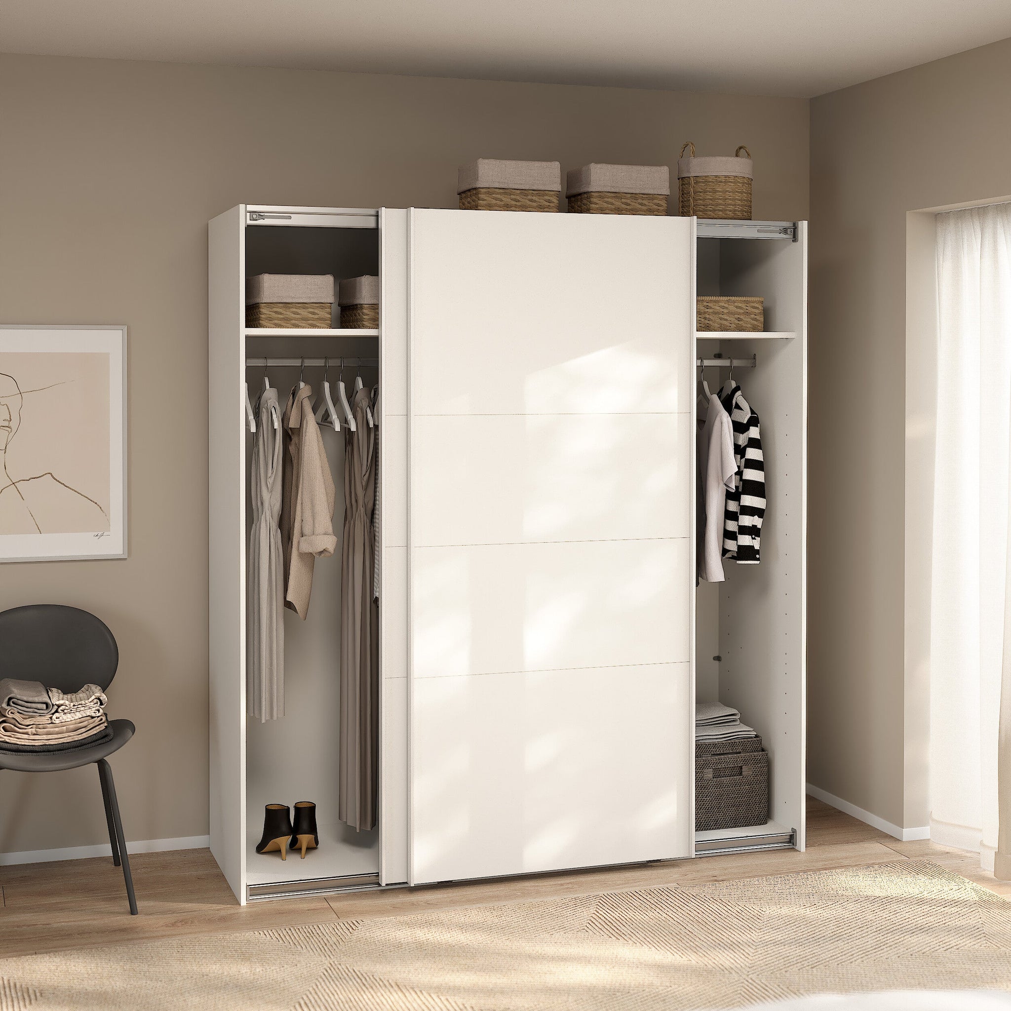 KARIRA | ארון דלתות הזזה בחיפוי מלמין