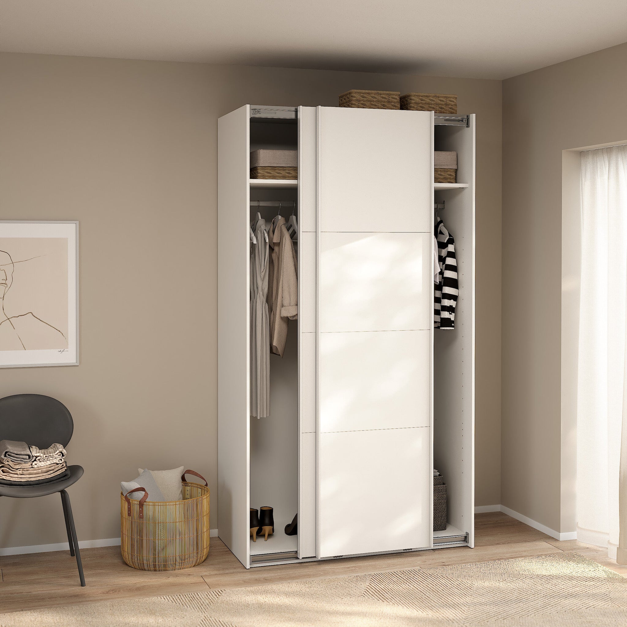 HAKUVAR | ארון דלתות הזזה בחיפוי מלמין - KUALA