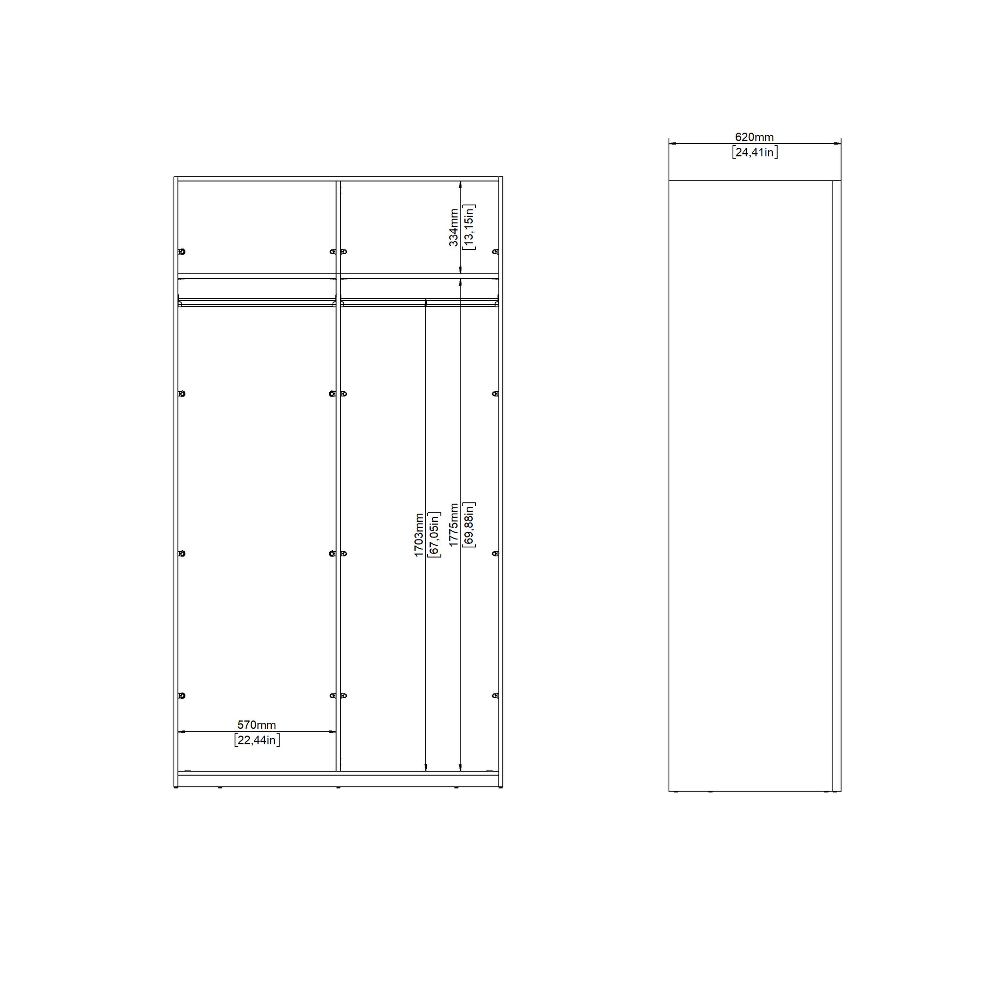 YRSALIN | ארון דלתות הזזה בחיפוי מלמין - KUALA