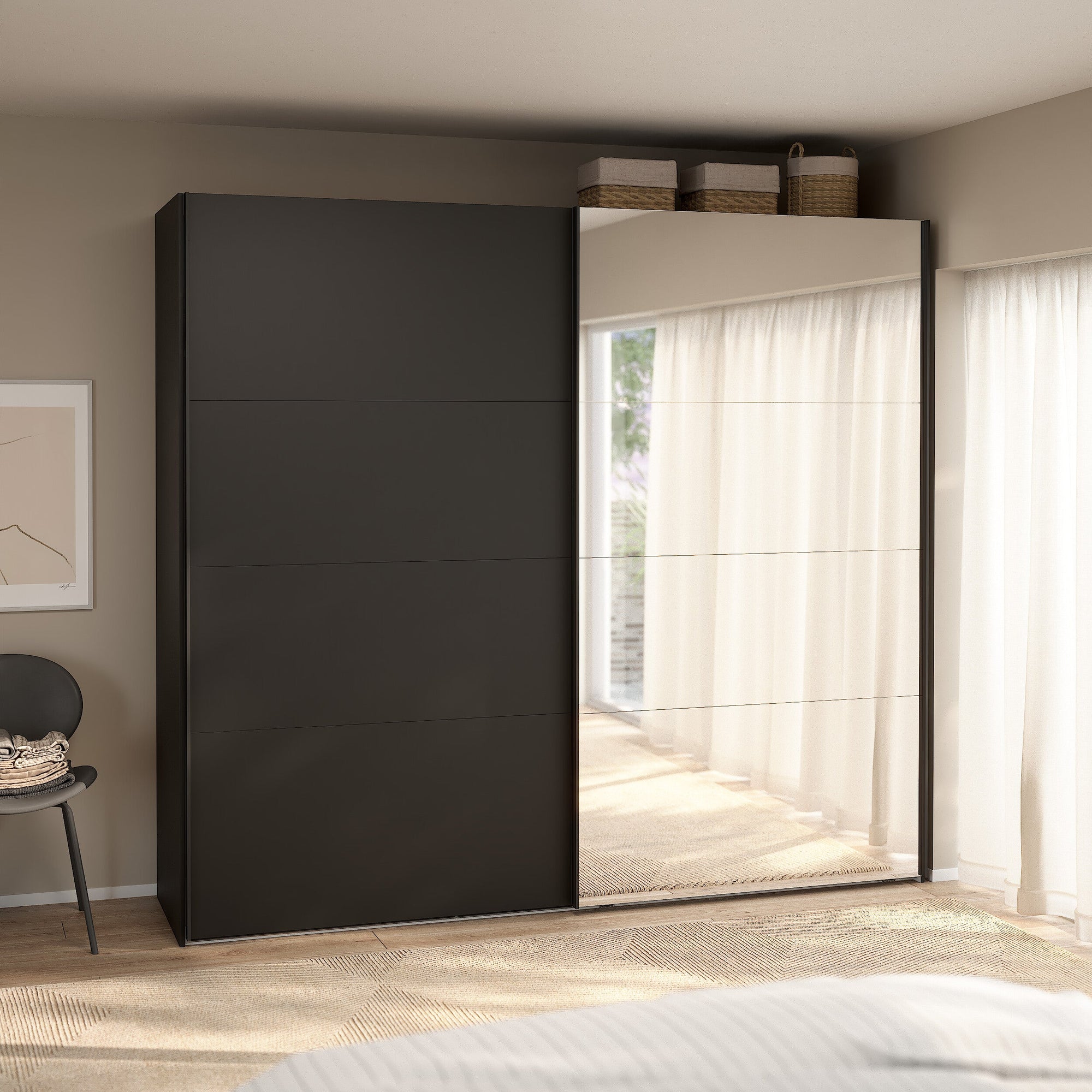 RIKER | ארון דלתות הזזה בחיפוי מלמין - KUALA