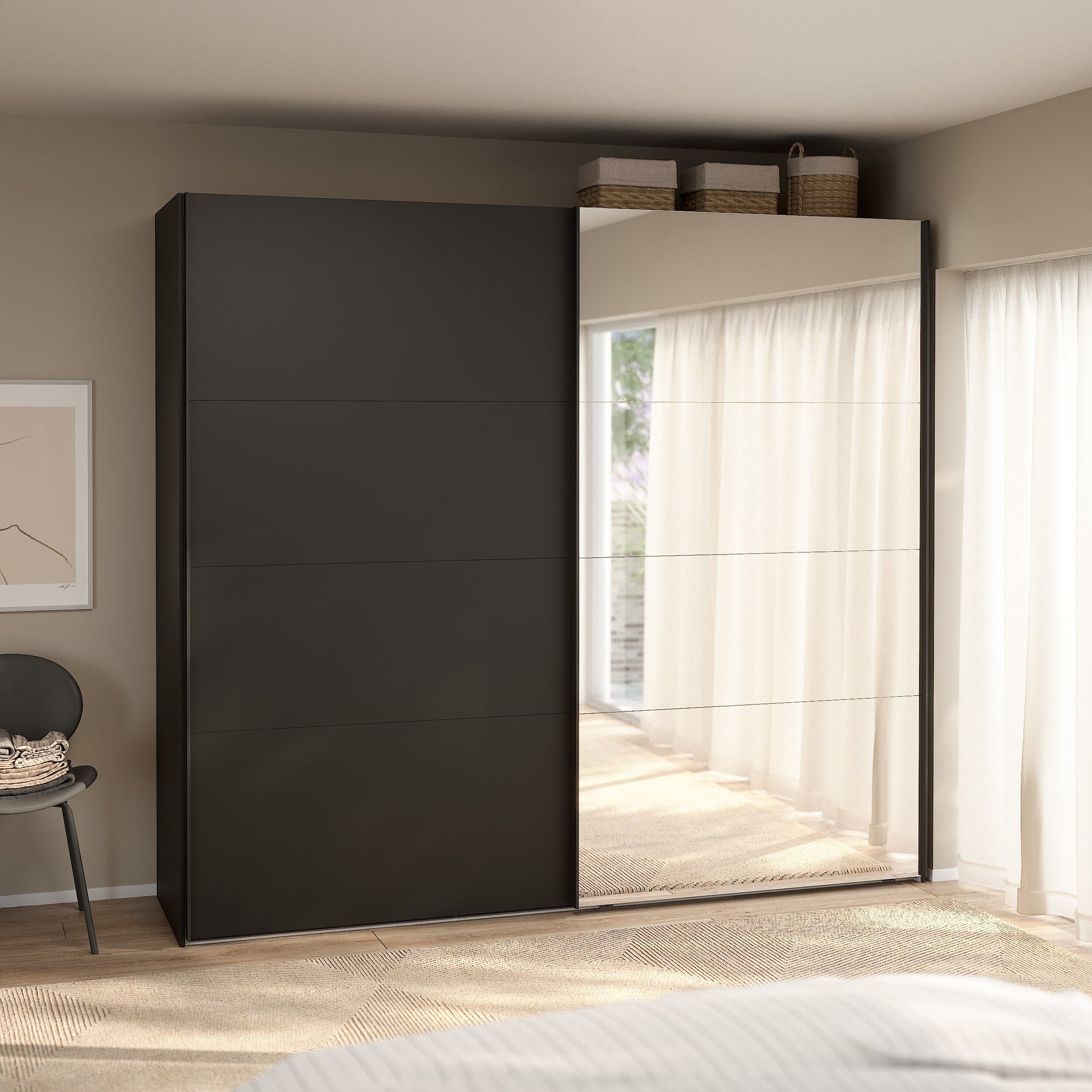 RIKER | ארון דלתות הזזה בחיפוי מלמין - KUALA