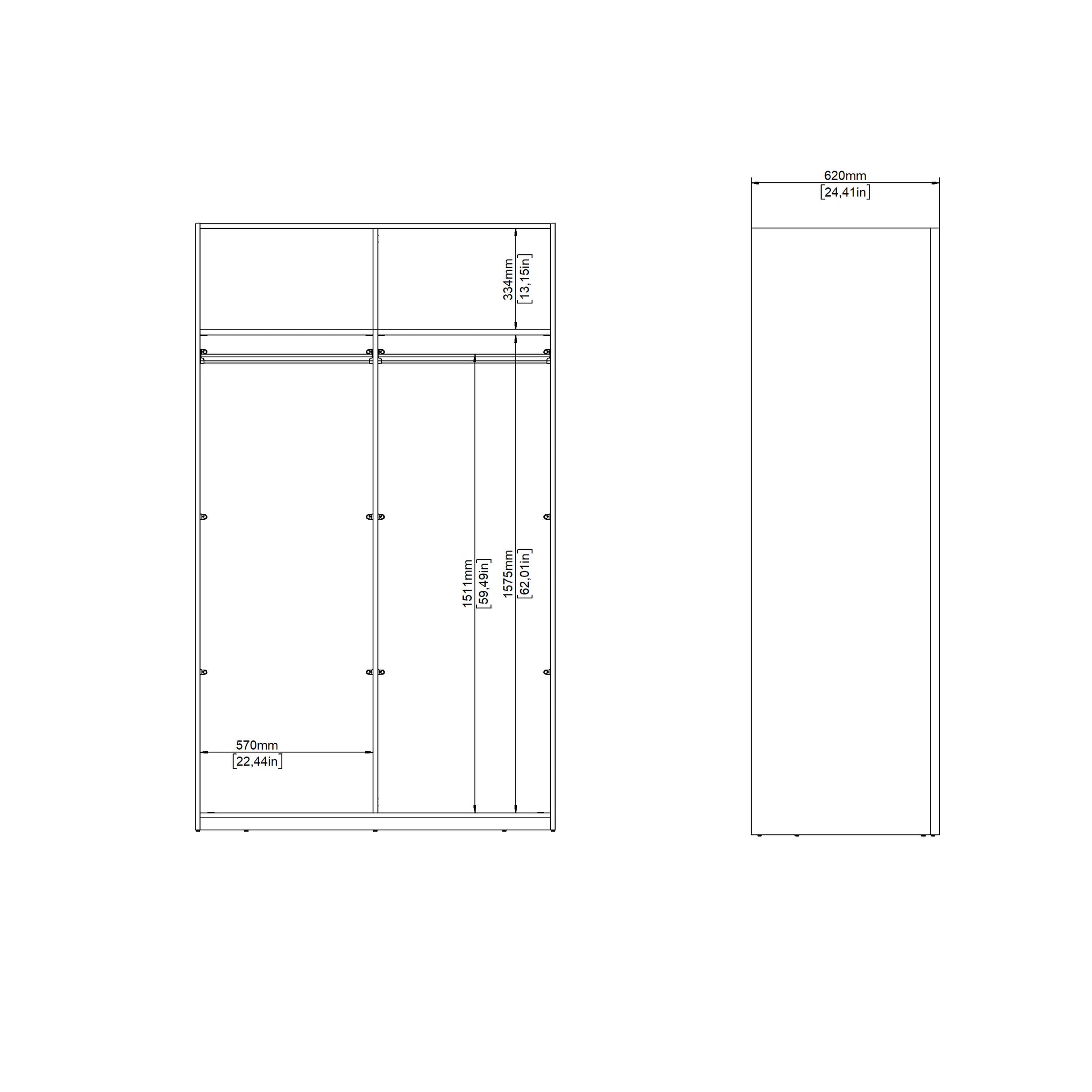 MAGNEDI | ארון דלתות הזזה בחיפוי מלמין