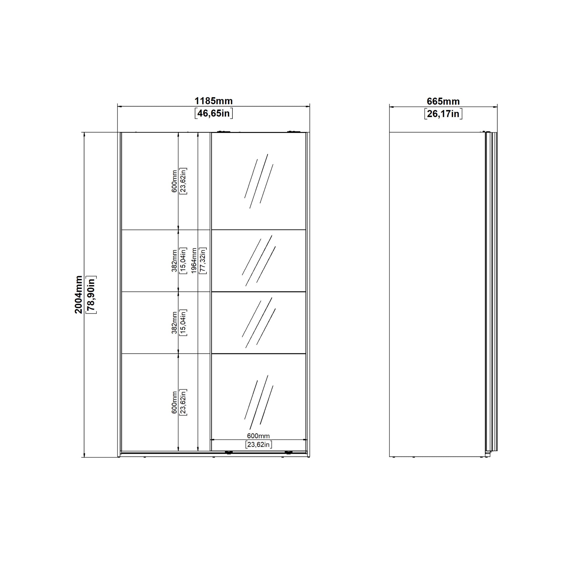 ROARA | ארון דלתות הזזה בחיפוי מלמין - KUALA