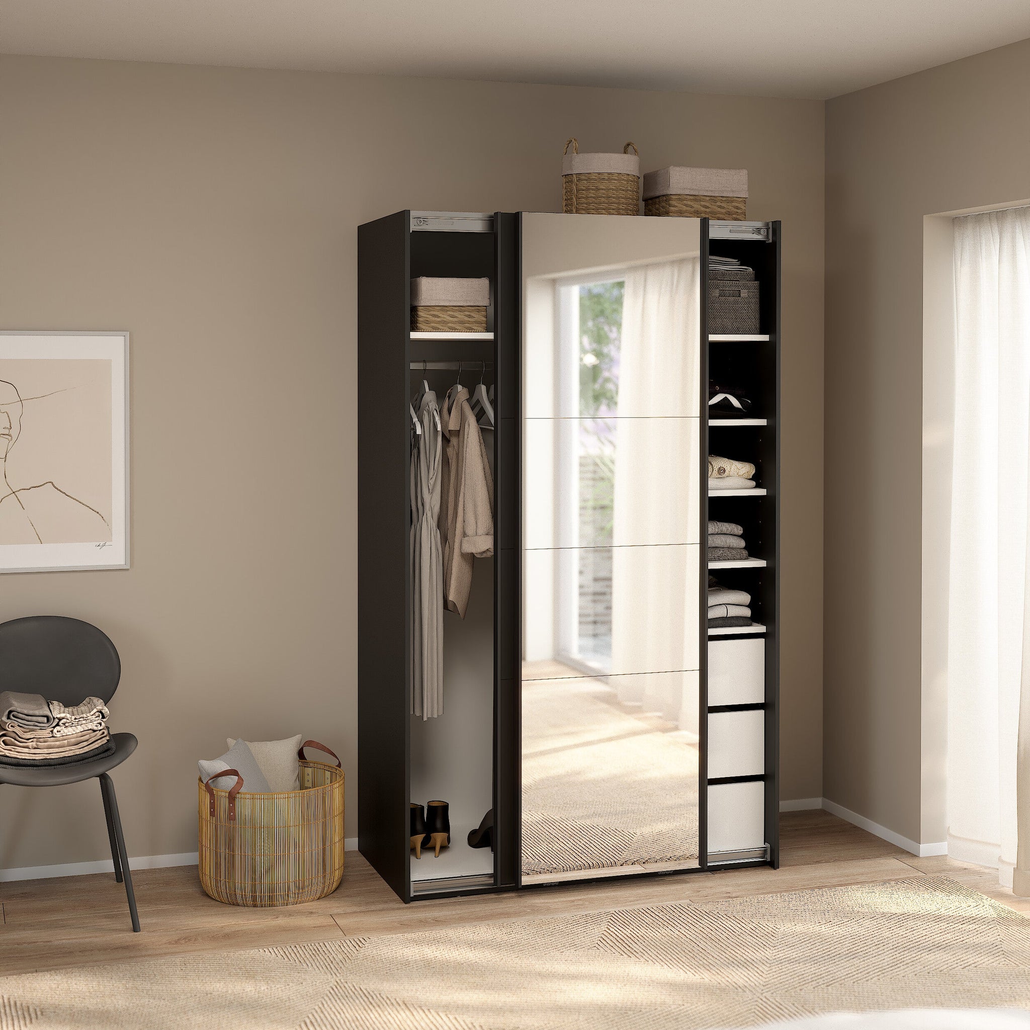 ASAR | ארון דלתות הזזה בחיפוי מלמין