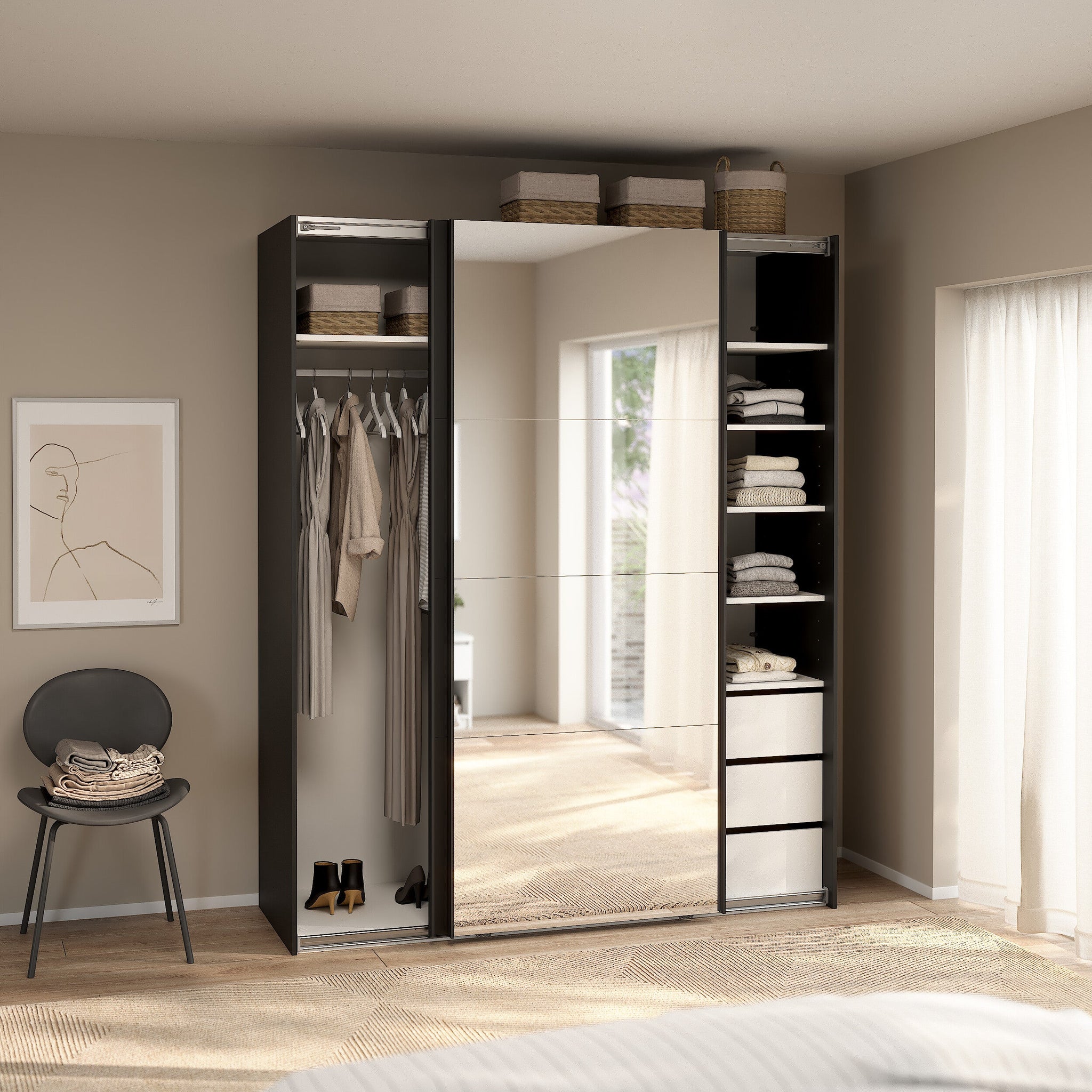 RAJO | ארון דלתות הזזה בחיפוי מלמין - KUALA