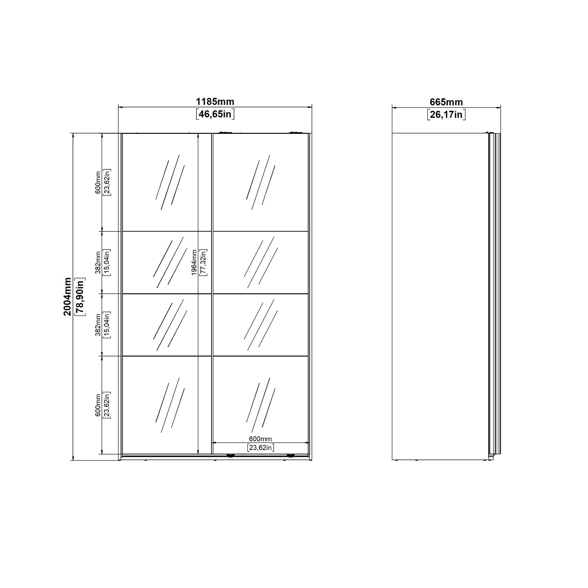 KARST | ארון דלתות הזזה בחיפוי מלמין ומראות - KUALA
