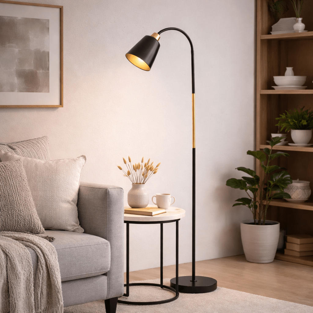 HELVAR | מנורת עמידה מעוצבת ממתכת - KUALA