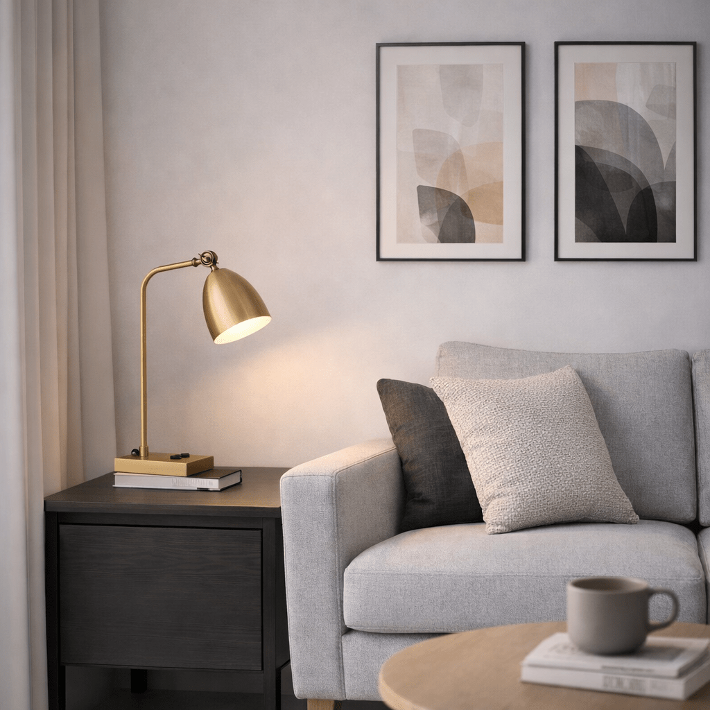 GORMAK | מנורת שולחן מעוצבת ממתכת