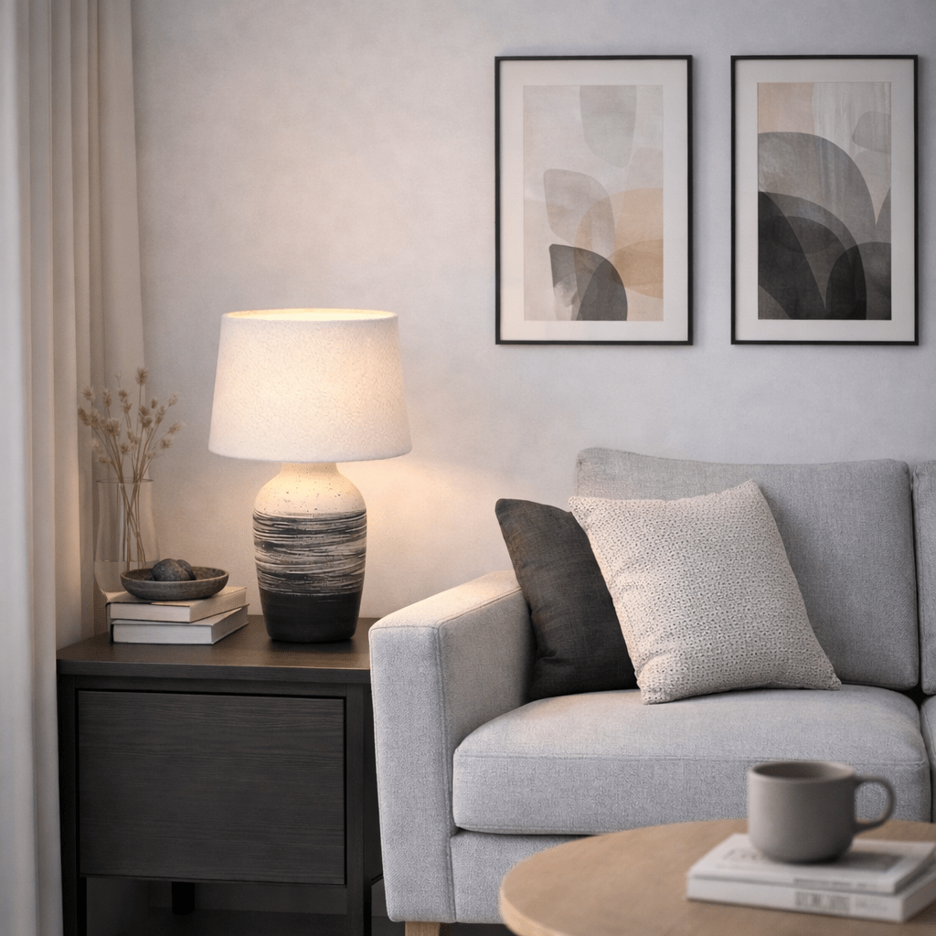 VASEN | מנורת שולחן מעוצבת עם אהיל