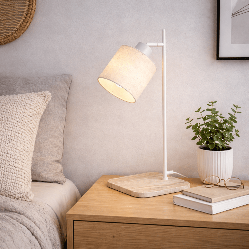 STYRUL | מנורת שולחן מעוצבת בשילוב שיש