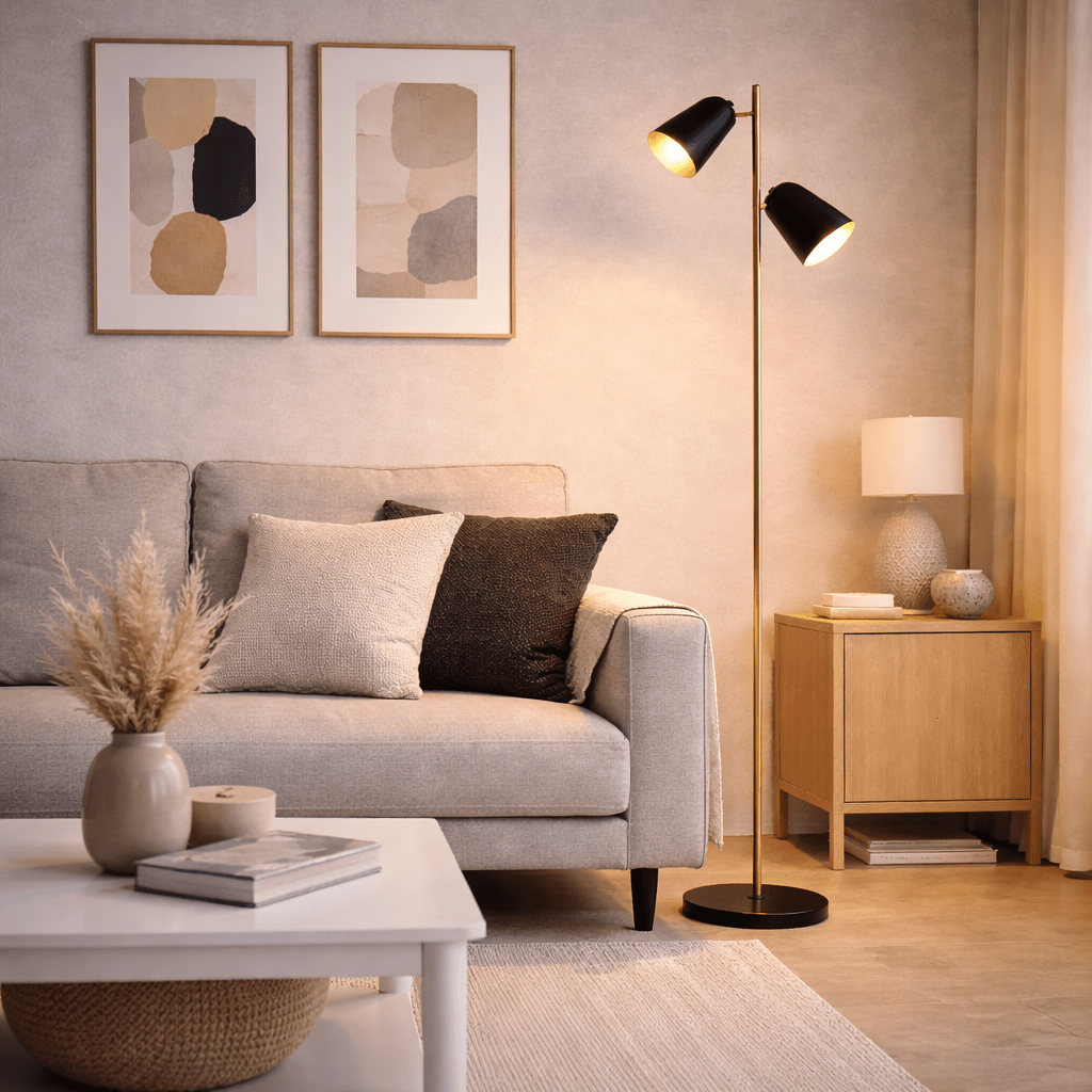 TORGAR | מנורת עמידה מעוצבת ממתכת - KUALA