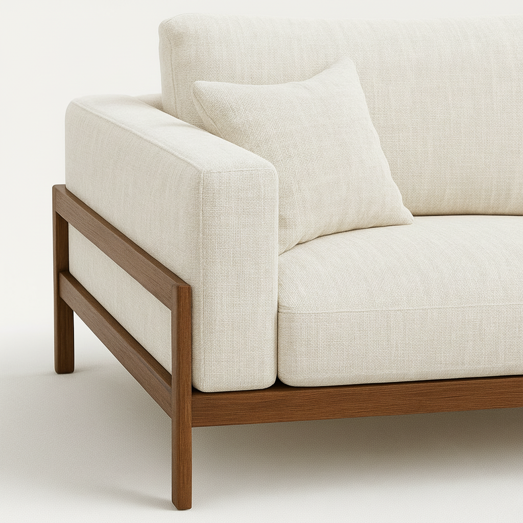 KEILA | ספת שזלונג עם מסגרת עץ מלא