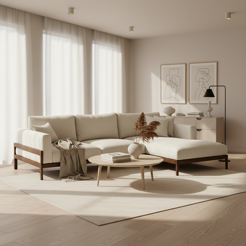 KEILA | ספת שזלונג עם מסגרת עץ מלא