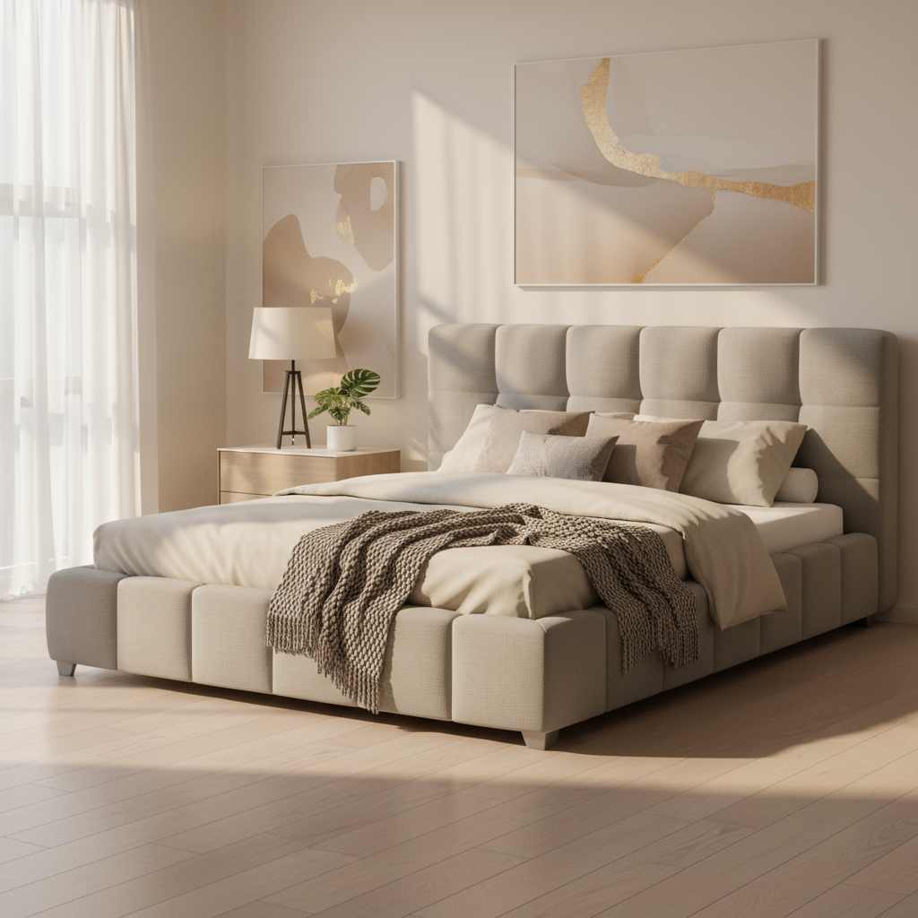 MADE | מיטה מרופדת בעיצוב מודרני