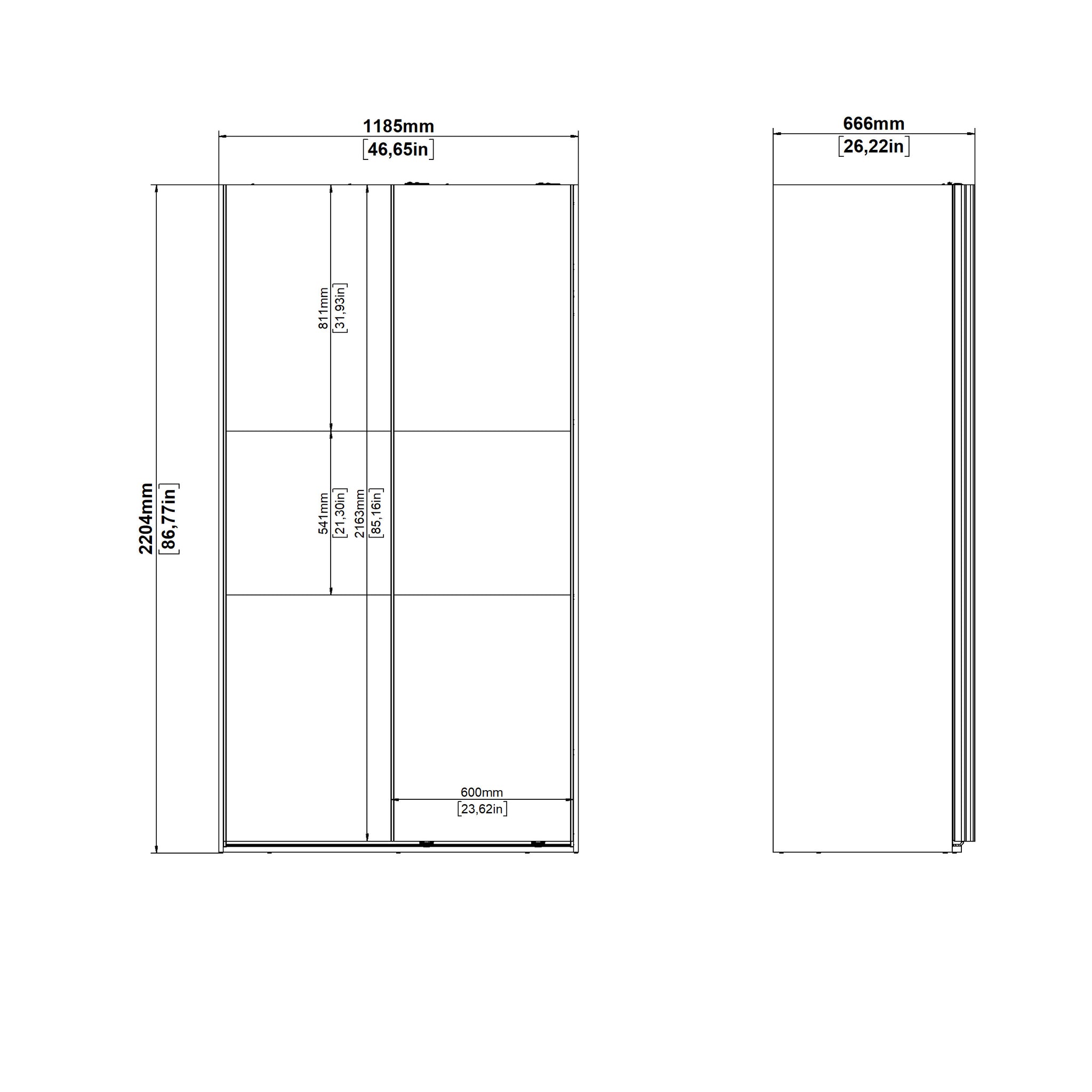 SIGNA | ארון דלתות הזזה בחיפוי מלמין
