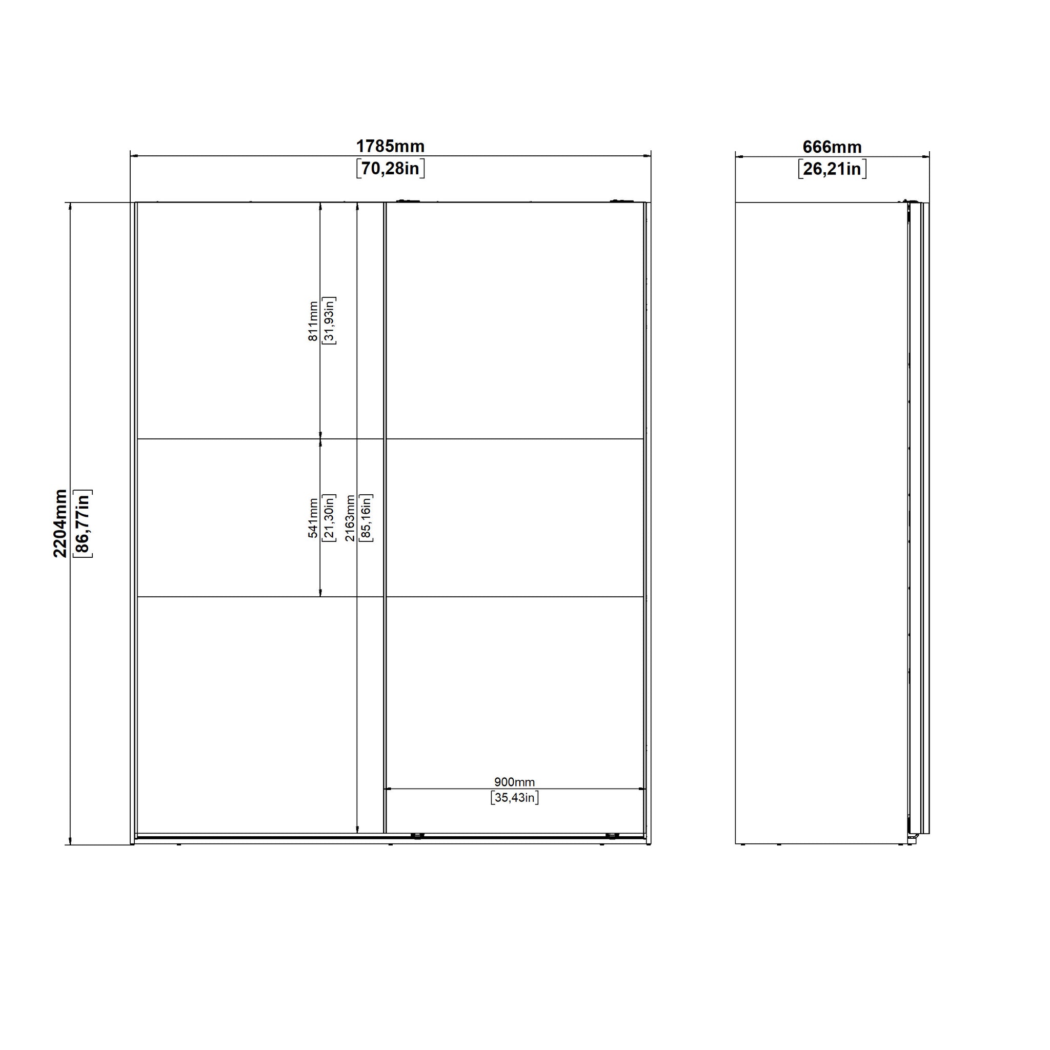 JIRAAK | ארון דלתות הזזה בחיפוי מלמין