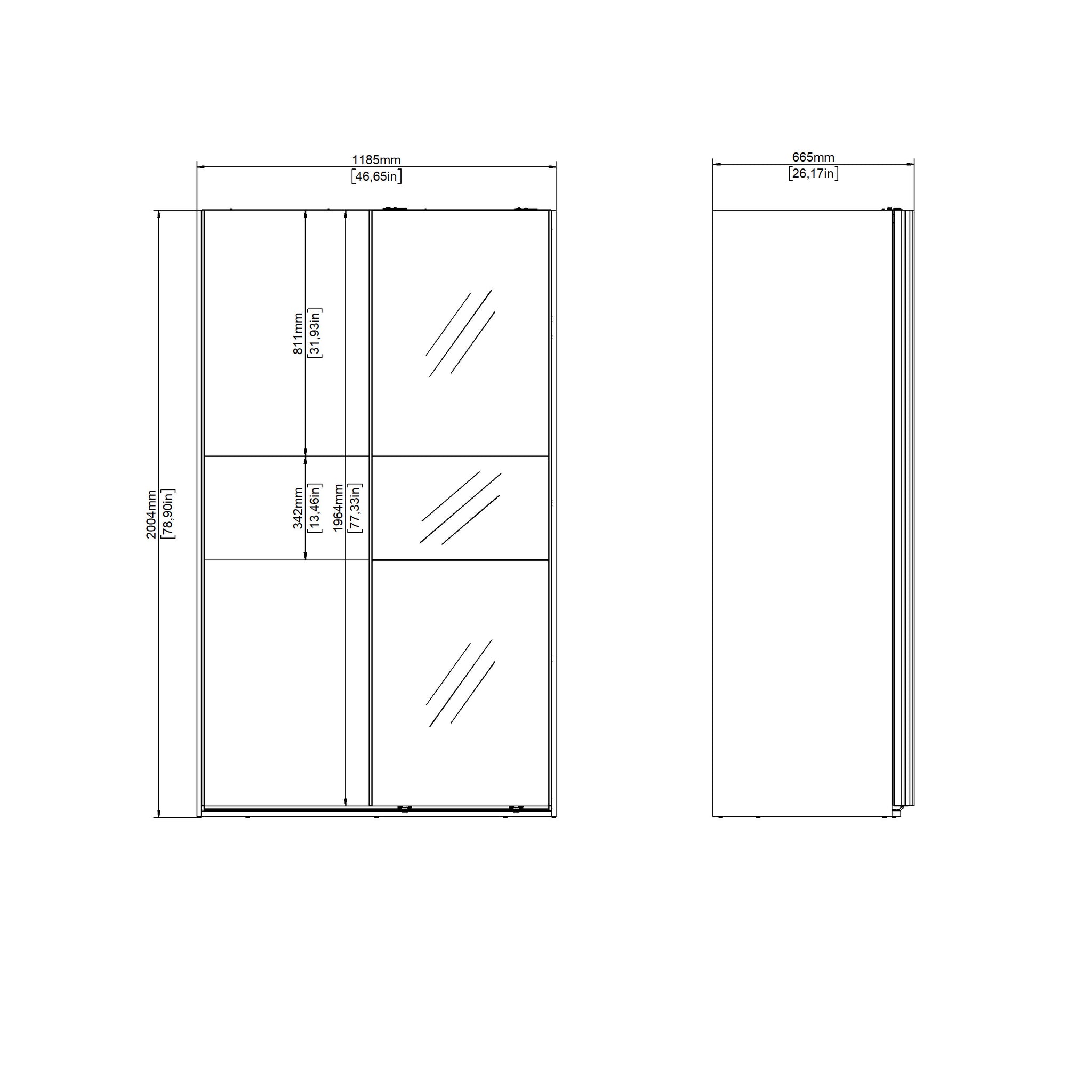 ELDSE | ארון דלתות הזזה בחיפוי מלמין - KUALA