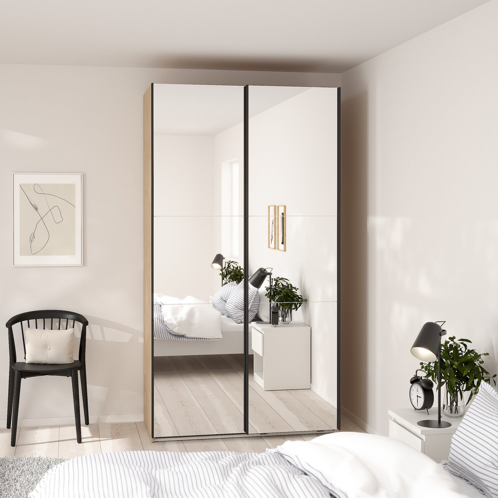 IVARM | ארון דלתות הזזה בחיפוי מלמין ומראות - KUALA