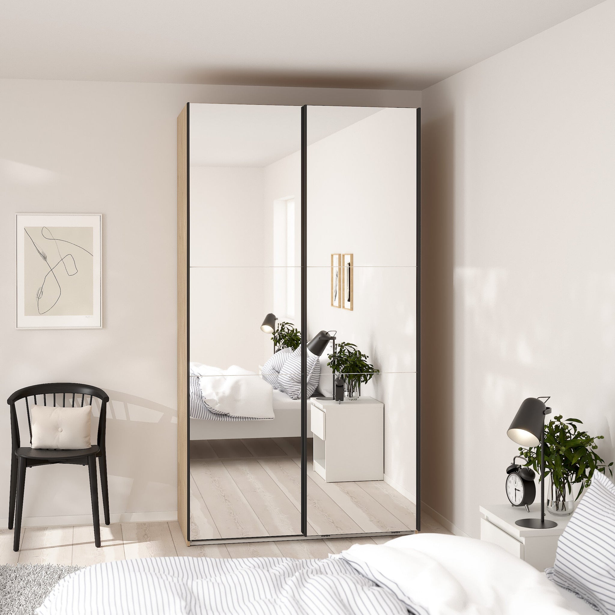 IVARM | ארון דלתות הזזה בחיפוי מלמין ומראות - KUALA