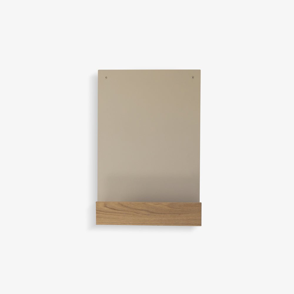 VELSO | לוח למגנטים 65x45 ס"מ בשילוב מדף וחזית עץ אלון - KUALA