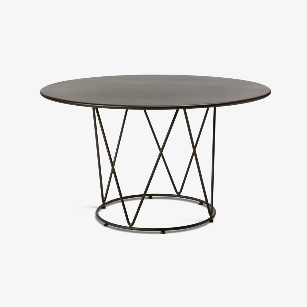 GIORDANO | שולחן אוכל עגול ואקולוגי למרפסת או לגינה, קוטר 130 ס"מ