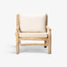 תמונה מזווית מספר 2 של המוצר NIVA | כורסא מעץ טיק בגוון טבעי