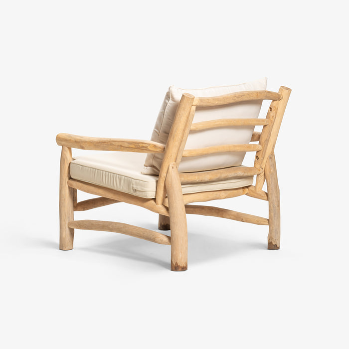 NIVA | כורסא מעץ טיק בגוון טבעי