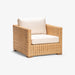 תמונה מזווית מספר 1 של המוצר LEAF | כורסא בסגנון בוהו שיק מראטן טבעי