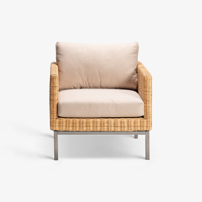 CAEN | כורסא בסגנון בוהו שיק מראטן טבעי