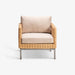 תמונה מזווית מספר 2 של המוצר CAEN | כורסא בסגנון בוהו שיק מראטן טבעי
