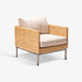 תמונה מזווית מספר 1 של המוצר CAEN | כורסא בסגנון בוהו שיק מראטן טבעי