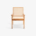 תמונה מזווית מספר 2 של המוצר GAN | כיסא בוהו שיק מעץ טיק בשילוב ראטן בגוון טבעי