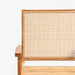 תמונה מזווית מספר 4 של המוצר GAN | כיסא בוהו שיק מעץ טיק בשילוב ראטן בגוון טבעי