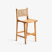 תמונה מזווית מספר 1 של המוצר KELL | כיסא בר בשילוב ראטן בגוון טבעי