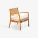 תמונה מזווית מספר 1 של המוצר ARIF | כורסא בסגנון בוהו שיק מעץ מלא בשילוב ראטן