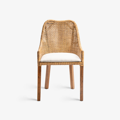 מעבר לעמוד מוצר Jacinta | כיסא כפרי ומרווח בשילוב ראטן טבעי