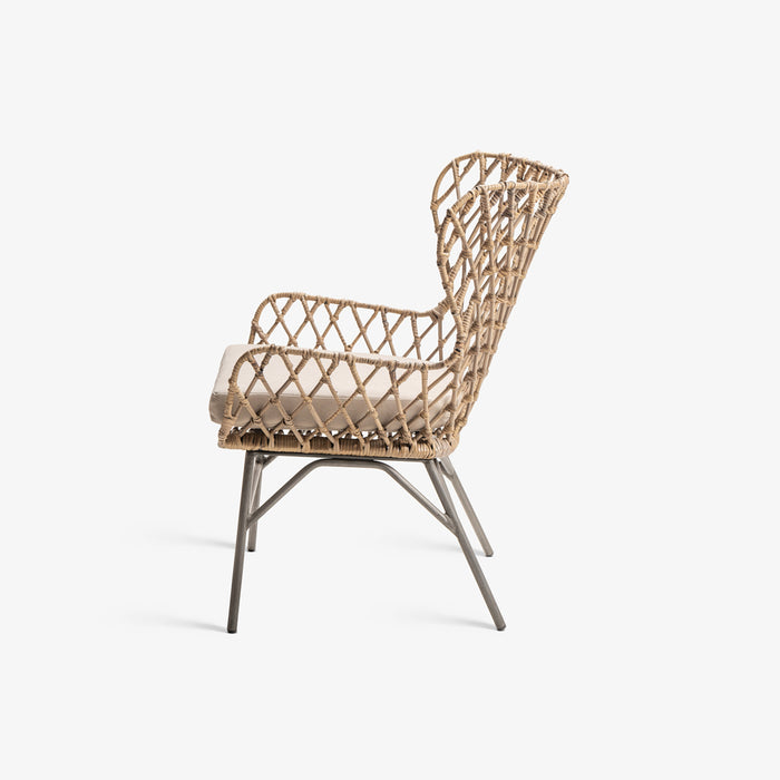 Luella | כורסא בשילוב ברזל וראטן טבעי