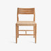 תמונה מזווית מספר 2 של המוצר Cintia | כיסא מעוצב מעץ בשילוב ראטן בגוון טבעי בהיר