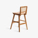 תמונה מזווית מספר 4 של המוצר Forli | כיסא בר מעוצב מעץ טיק בשילוב ראטן