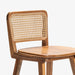 תמונה מזווית מספר 5 של המוצר Forli | כיסא בר מעוצב מעץ טיק בשילוב ראטן