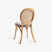 תמונה מזווית מספר 4 של המוצר ROSH | כיסא מעץ טיק בשילוב ראטן בגוון כהה