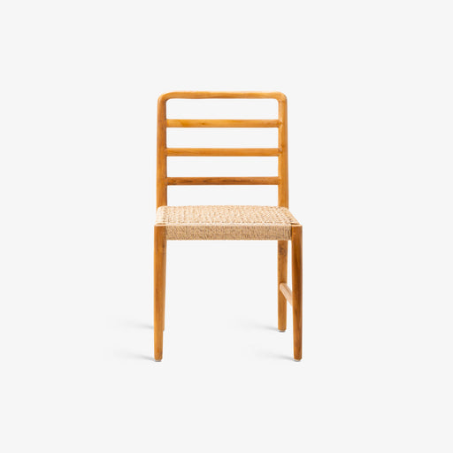 מעבר לעמוד מוצר ARJUN | כיסא בוהו שיק בשילוב ראטן קלוע בגוון טבעי
