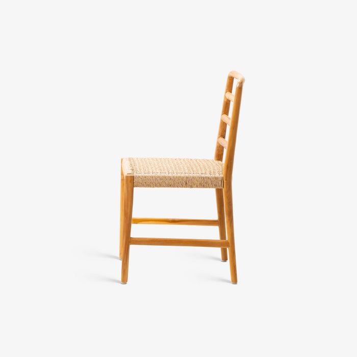 ARJUN | כיסא בוהו שיק בשילוב ראטן קלוע בגוון טבעי