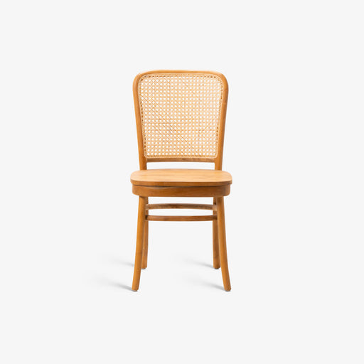 מעבר לעמוד מוצר KAMLESH | כיסא בוהו שיק בשילוב ראטן קלוע בגוון טבעי