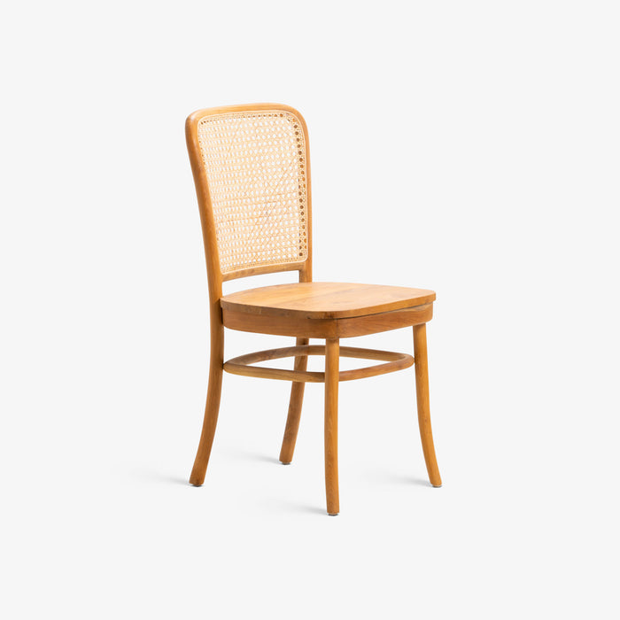 KAMLESH | כיסא בוהו שיק בשילוב ראטן קלוע בגוון טבעי