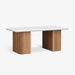 תמונה מזווית מספר 3 של המוצר PRESTON | שולחן סלון מעוצב בסגנון סקנדינבי